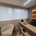 Persiana Rolo Tela Solar Filtra Sol 3% Para Consultório de Psicologia