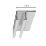 Trilho P/ Cortina Suisso Deslizante Mini Simples Branco em Alumínio 18MM 6 Metros